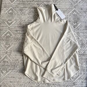 Varley Cream Long Sleeve Turtleneck